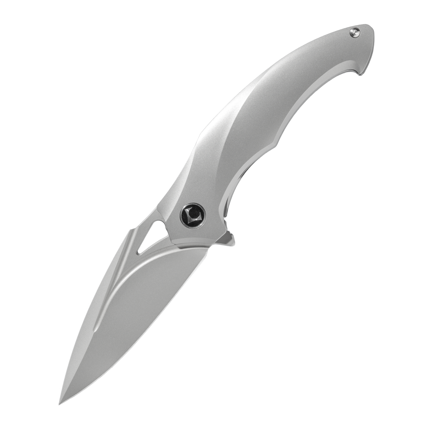 JINGHONG Series Frame Lock Titanium Alloy Handle PVD Coated M390 Steel 195mm Outdoor Knife