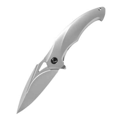 JINGHONG Series Frame Lock Titanium Alloy Handle PVD Coated M390 Steel 195mm Outdoor Knife
