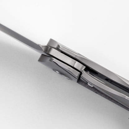 MEIHU Series Frame Lock Titanium Alloy with Carbon Fiber Handle S35VN Steel 177mm Outdoor Knife
