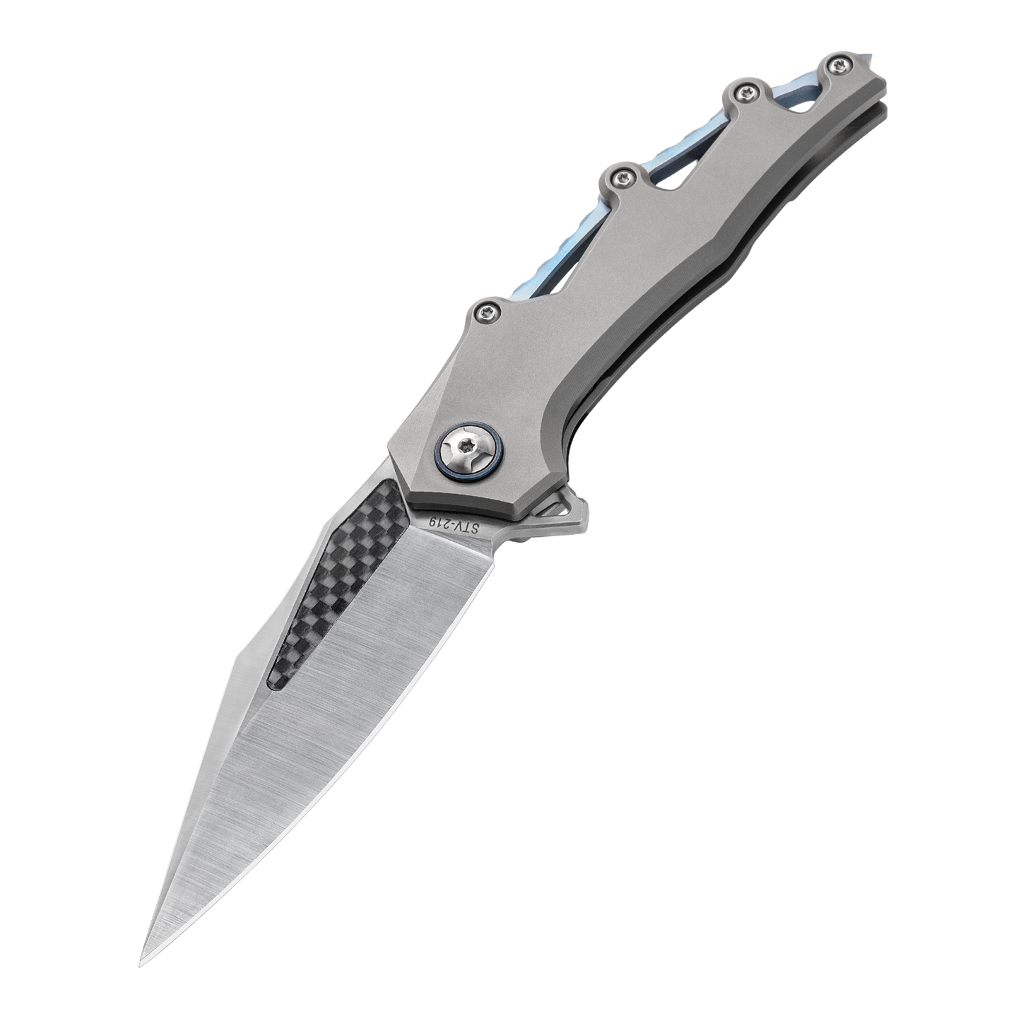 OUK-23293 Series Frame Lock Titanium Alloy Handle VG10 Steel 185mm Outdoor Knife