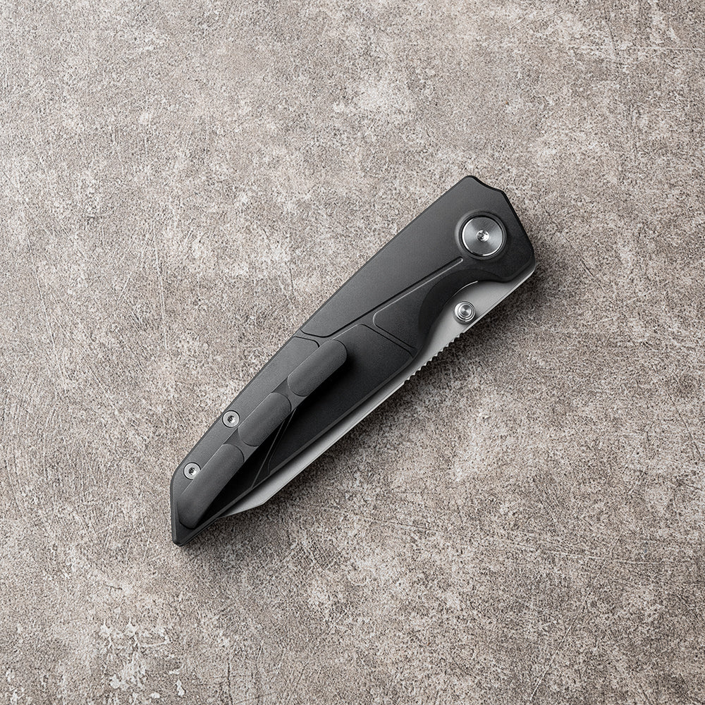 JIAN Series Liner Lock Titanium Alloy Handle Pearlescent Sandblasting VG10 Steel 205mm Outdoor Knife
