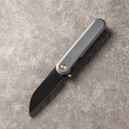 JIN Series Frame Lock Titanium Alloy Handle 14C28N Steel 185mm Outdoor Knife