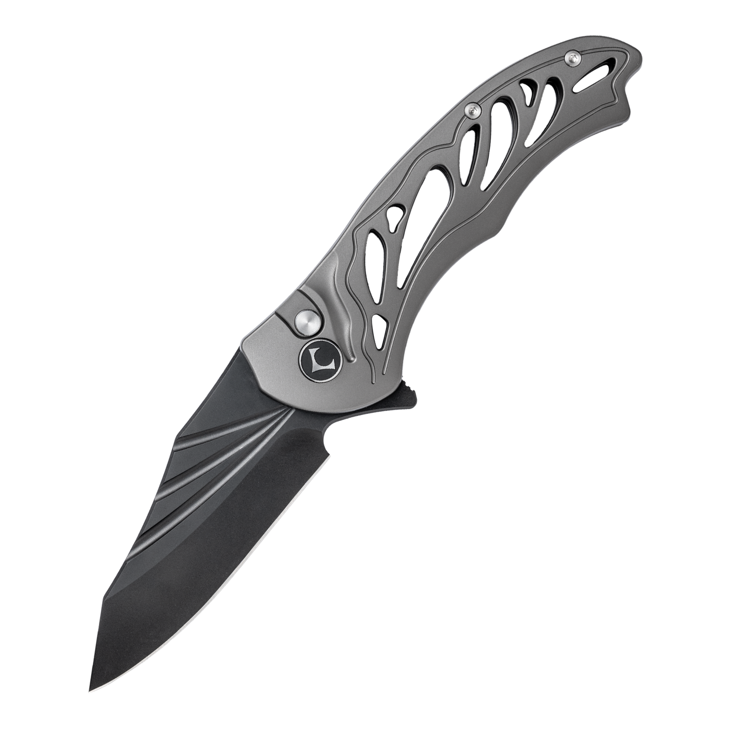 WUDIE Series Button Lock Titanium Alloy Handle PVD Coated M390 Steel 197mm Outdoor Knife