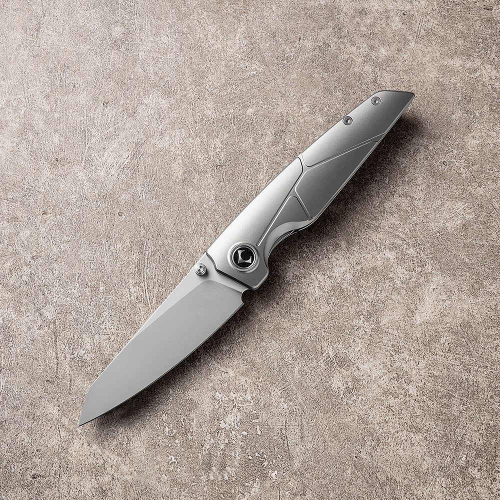 JIAN Series Liner Lock Titanium Alloy Handle Pearlescent Sandblasting VG10 Steel 205mm Outdoor Knife