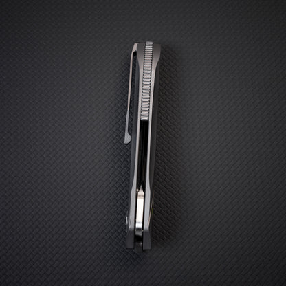 MEIHU Series Frame Lock Titanium Alloy with Carbon Fiber Handle S35VN Steel 177mm Outdoor Knife