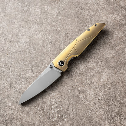 JIAN Series Liner Lock Titanium Alloy Handle Pearlescent Sandblasting VG10 Steel 205mm Outdoor Knife