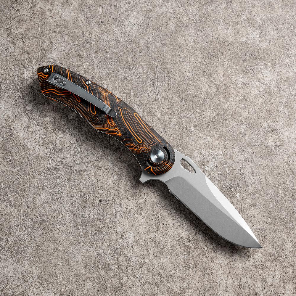 CHAODAI Series Liner Lock G10 Handle PVD Coated 14C28N Steel 185mm Outdoor Knife