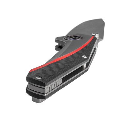 ODK-23197 Series Frame Lock Titanium Alloy with Carbon Fiber Handle VG10 Steel 185mm Outdoor Knife