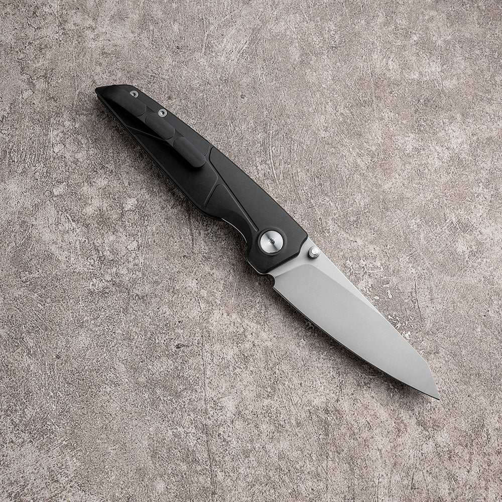 JIAN Series Liner Lock Titanium Alloy Handle Pearlescent Sandblasting VG10 Steel 205mm Outdoor Knife