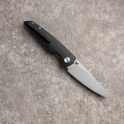 JIAN Series Liner Lock Titanium Alloy Handle Pearlescent Sandblasting VG10 Steel 205mm Outdoor Knife
