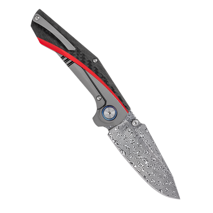 ODK-23197 Series Frame Lock Titanium Alloy with Carbon Fiber Handle VG10 Steel 185mm Outdoor Knife