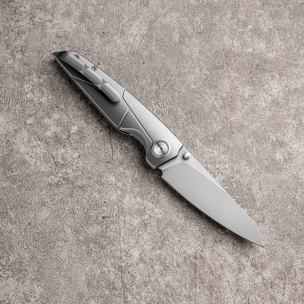 JIAN Series Liner Lock Titanium Alloy Handle Pearlescent Sandblasting VG10 Steel 205mm Outdoor Knife