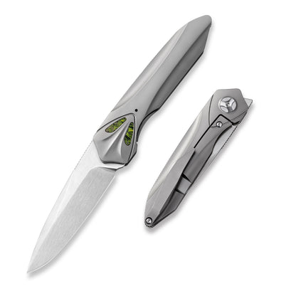 MEIHU Series Frame Lock Titanium Alloy with Carbon Fiber Handle S35VN Steel 177mm Outdoor Knife