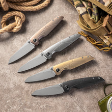 JIAN Series Liner Lock Titanium Alloy Handle Pearlescent Sandblasting VG10 Steel 205mm Outdoor Knife