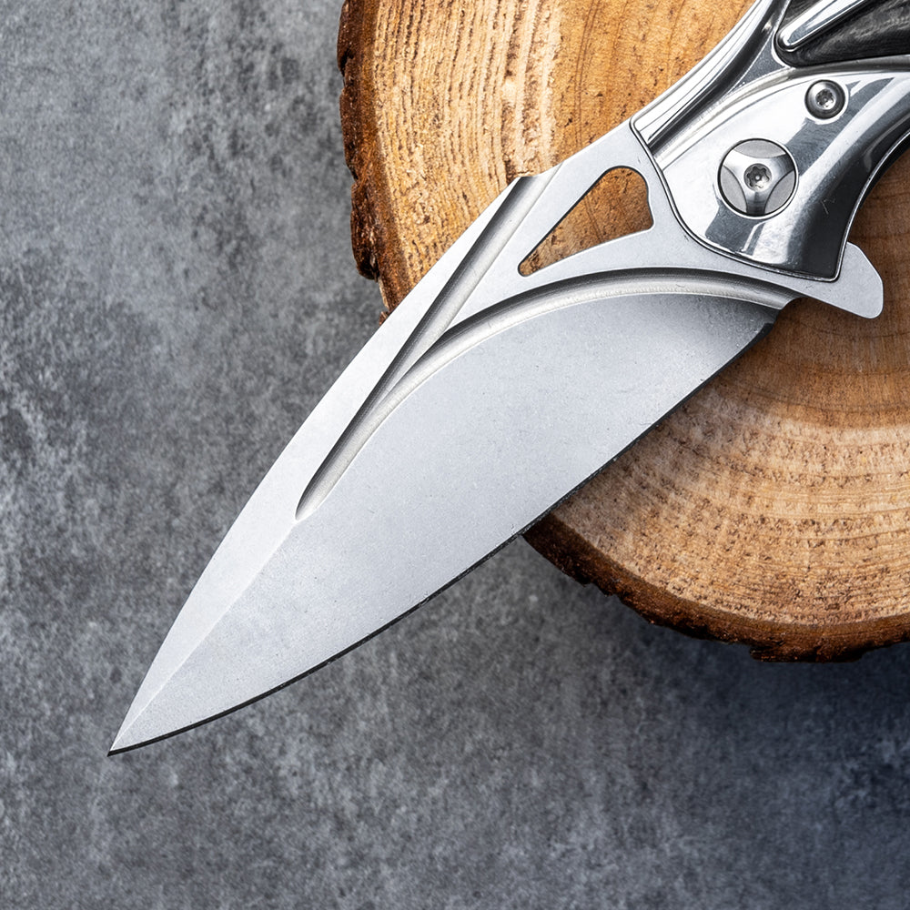 OUK-23196 Series Liner Lock Carbon Fiber Handle VG10 Steel 190mm Outdoor Knife