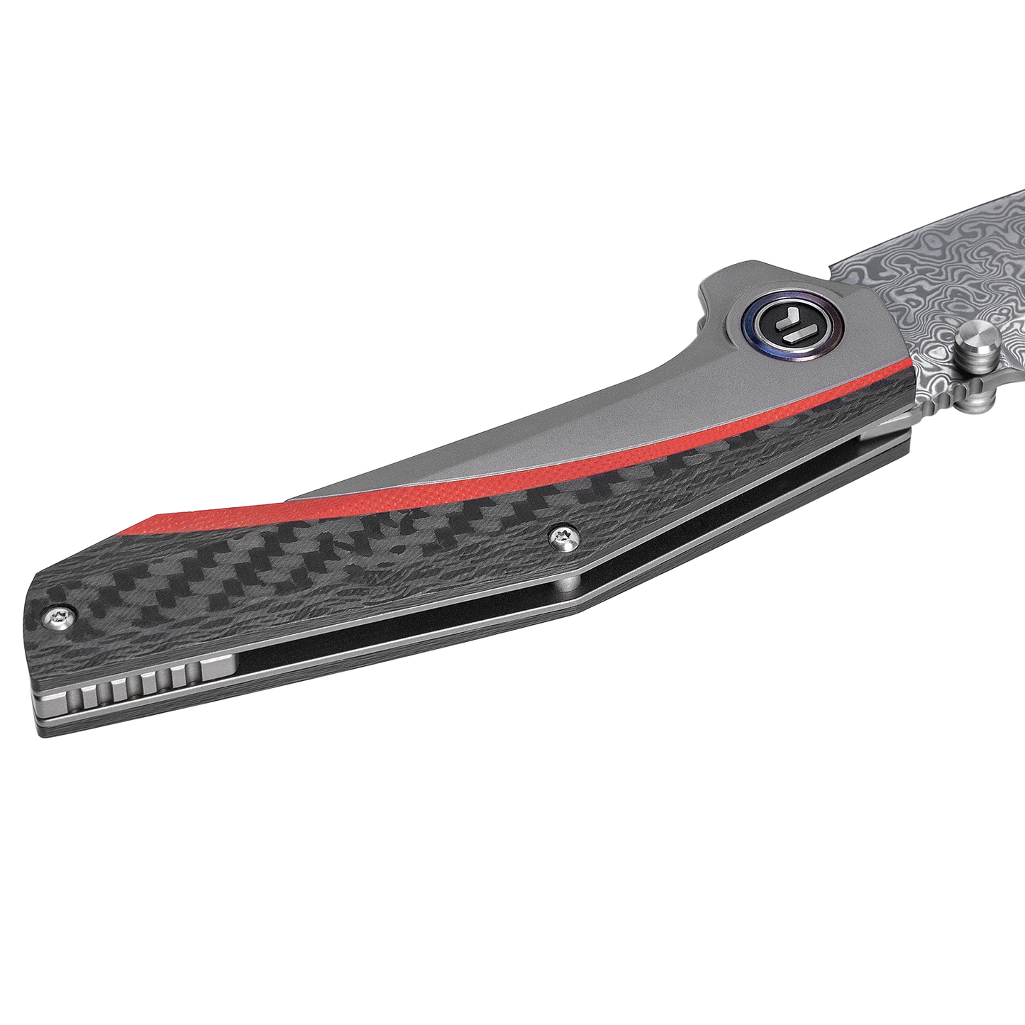 ODK-23197 Series Frame Lock Titanium Alloy with Carbon Fiber Handle VG10 Steel 185mm Outdoor Knife