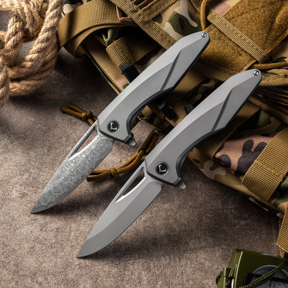 FENGREN Series Frame Lock Titanium Alloy Handle S35VN Steel 204mm Outdoor Knife