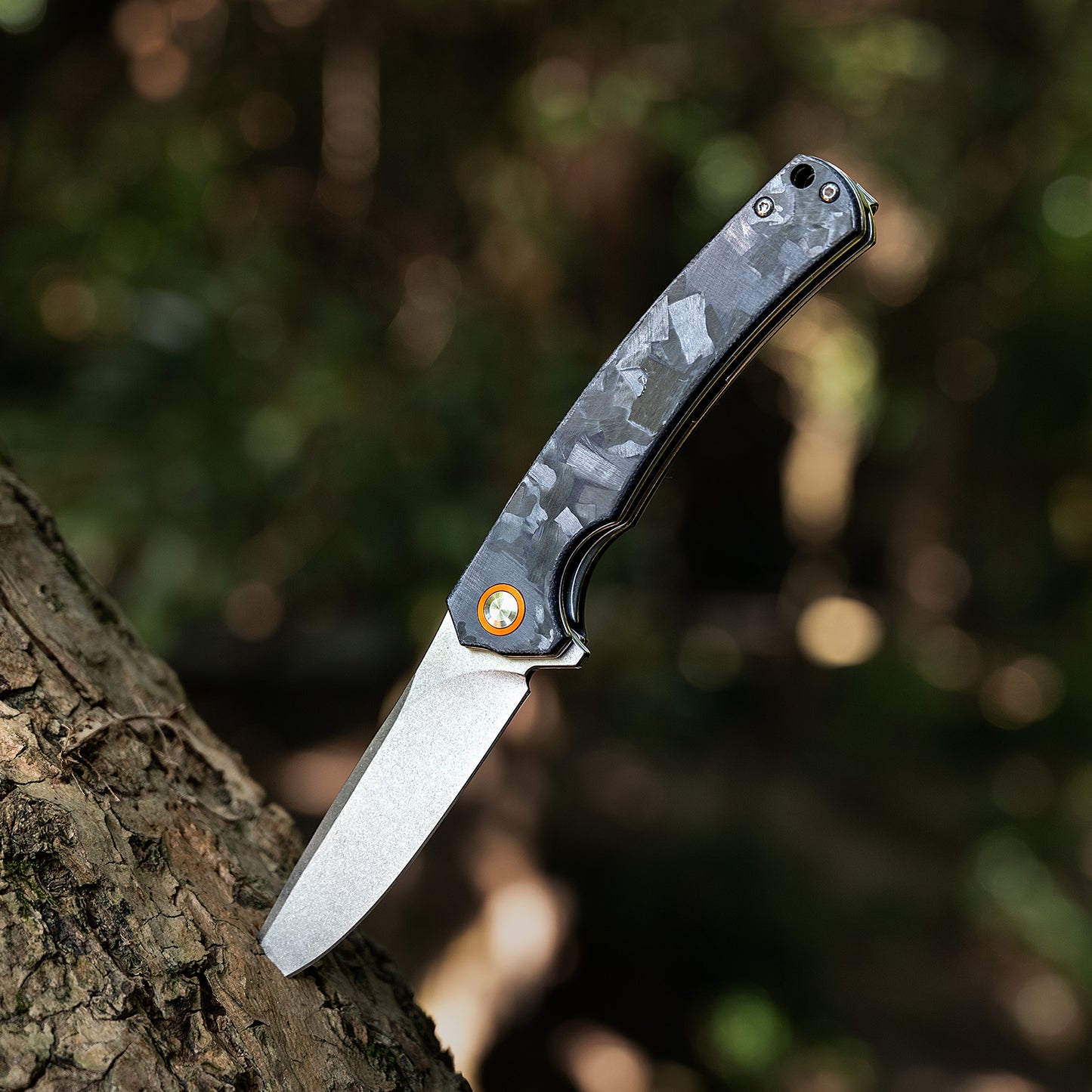 OUK-23064 Series Liner Lock Carbon Fiber Handle D2 Steel 202mm Outdoor Knife
