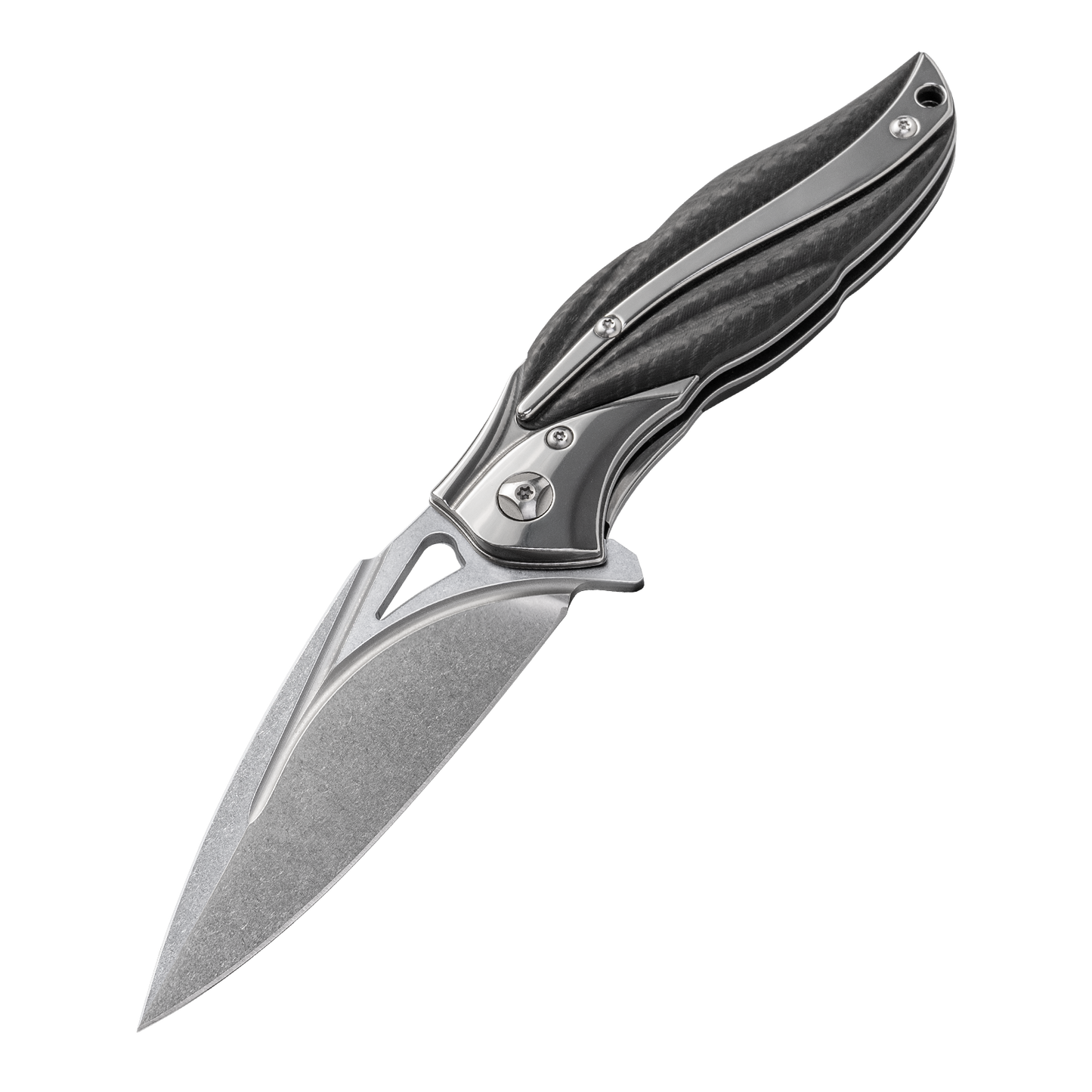 OUK-23196 Series Liner Lock Carbon Fiber Handle VG10 Steel 190mm Outdoor Knife
