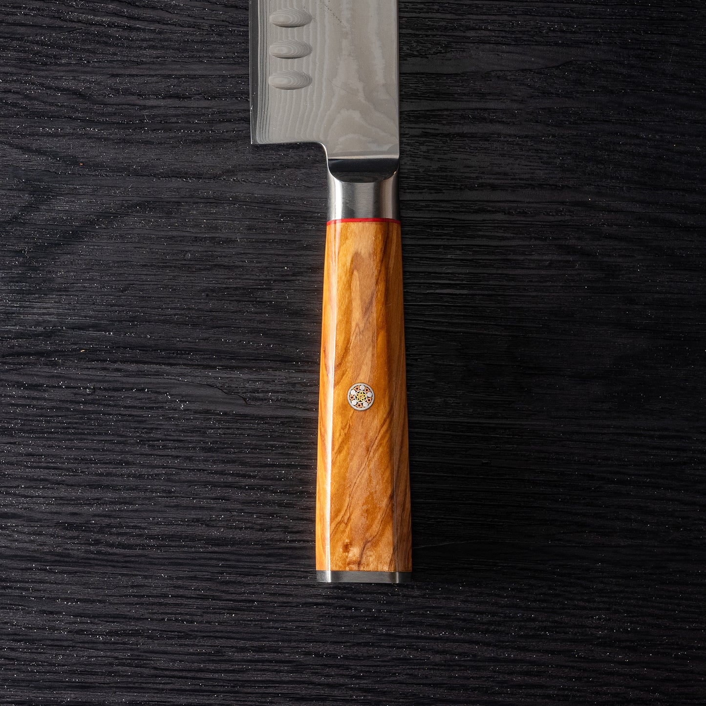 OEM DK-BD Series Olive Wood Handle Damascus AUS10 Steel 8'' Santoku Knife