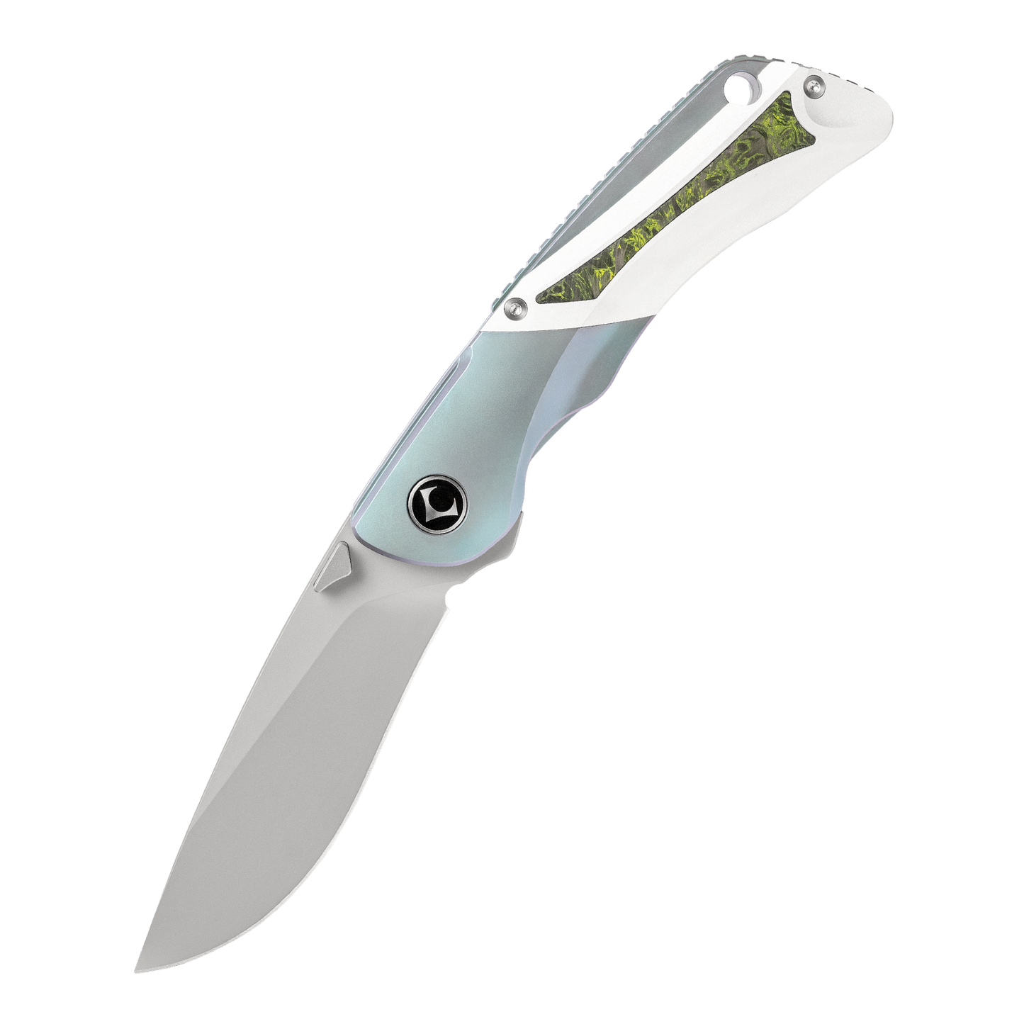 LAN Series Liner Lock Titanium Alloy Handle 154CM Steel 205mm Outdoor Knife