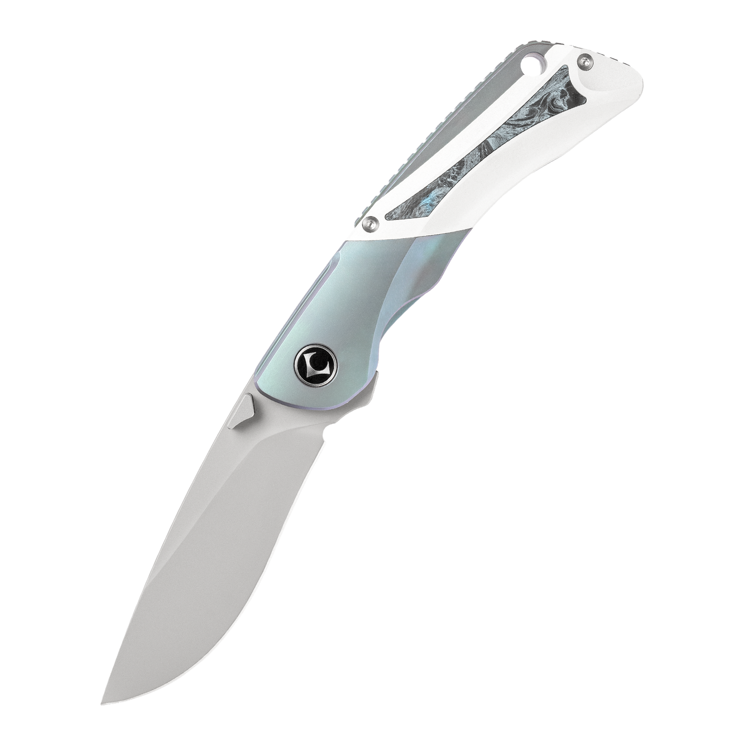 LAN Series Liner Lock Titanium Alloy Handle 154CM Steel 205mm Outdoor Knife