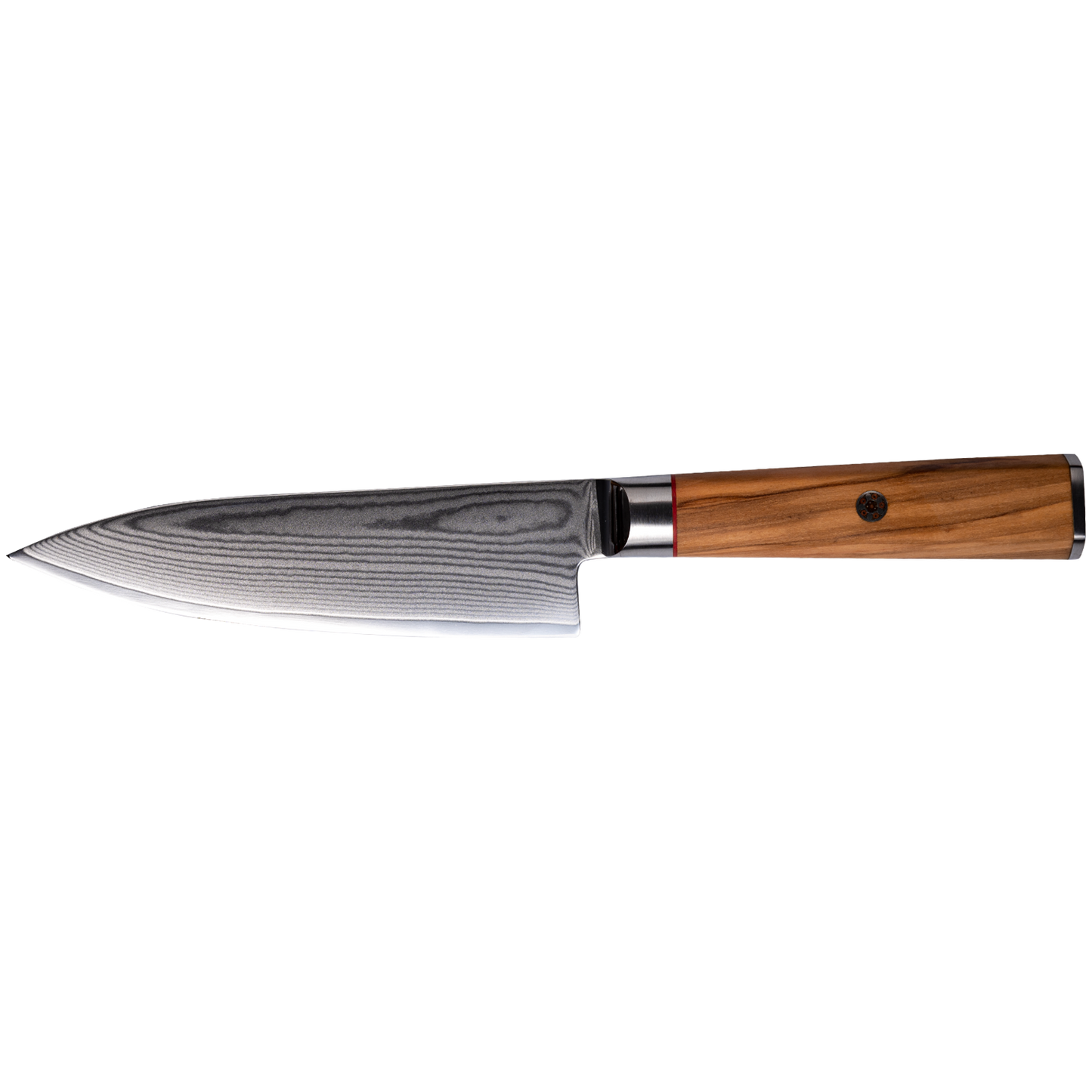 OEM DK-BD Series Olive Wood Handle Damascus AUS10 Steel 6" Chef Knife