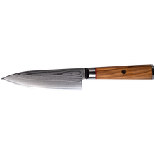 OEM DK-BD Series Olive Wood Handle Damascus AUS10 Steel 6" Chef Knife