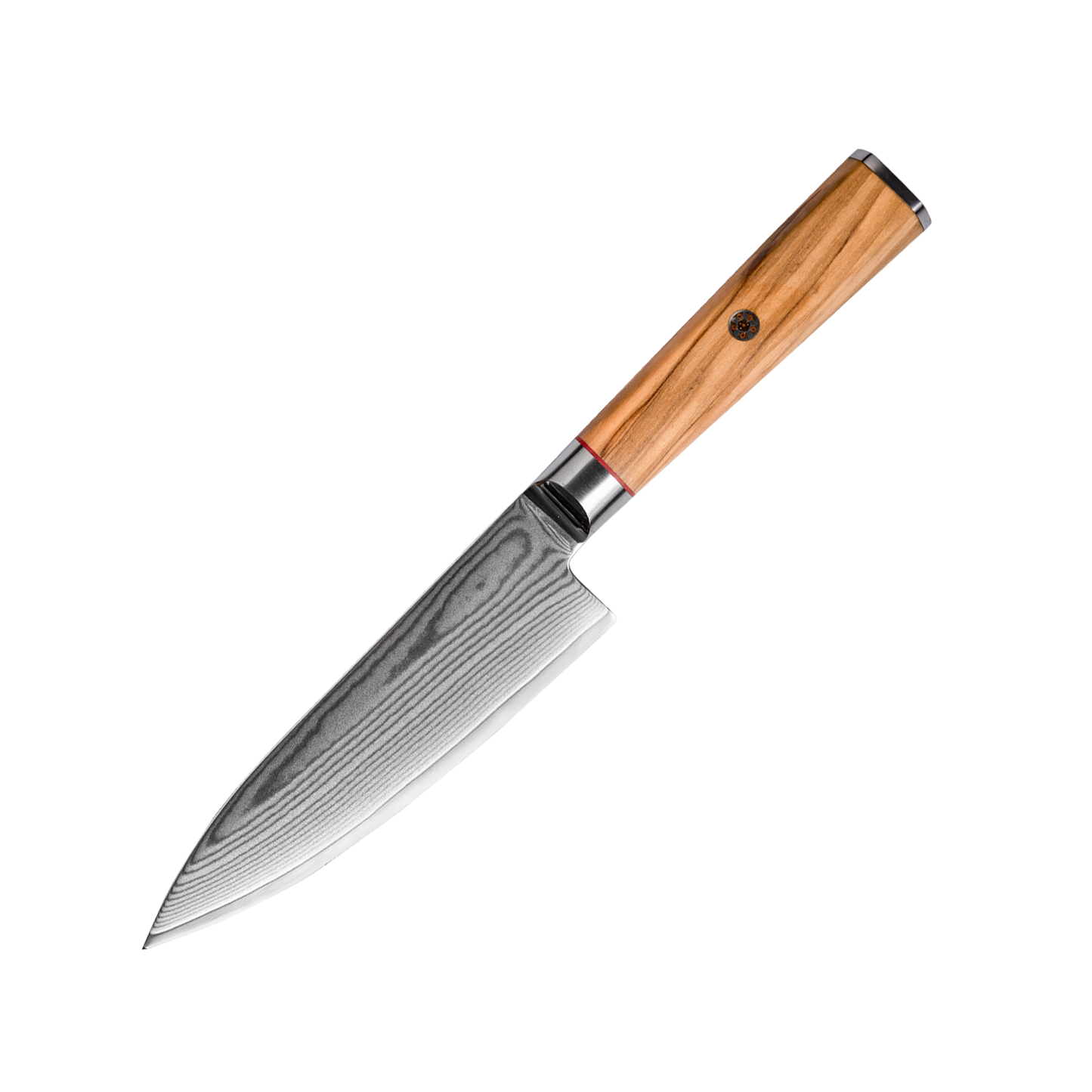 OEM DK-BD Series Olive Wood Handle Damascus AUS10 Steel 6" Chef Knife