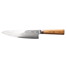 OEM DK-BD Series Olive Wood Handle Damascus AUS10 Steel 8''Chef Knife