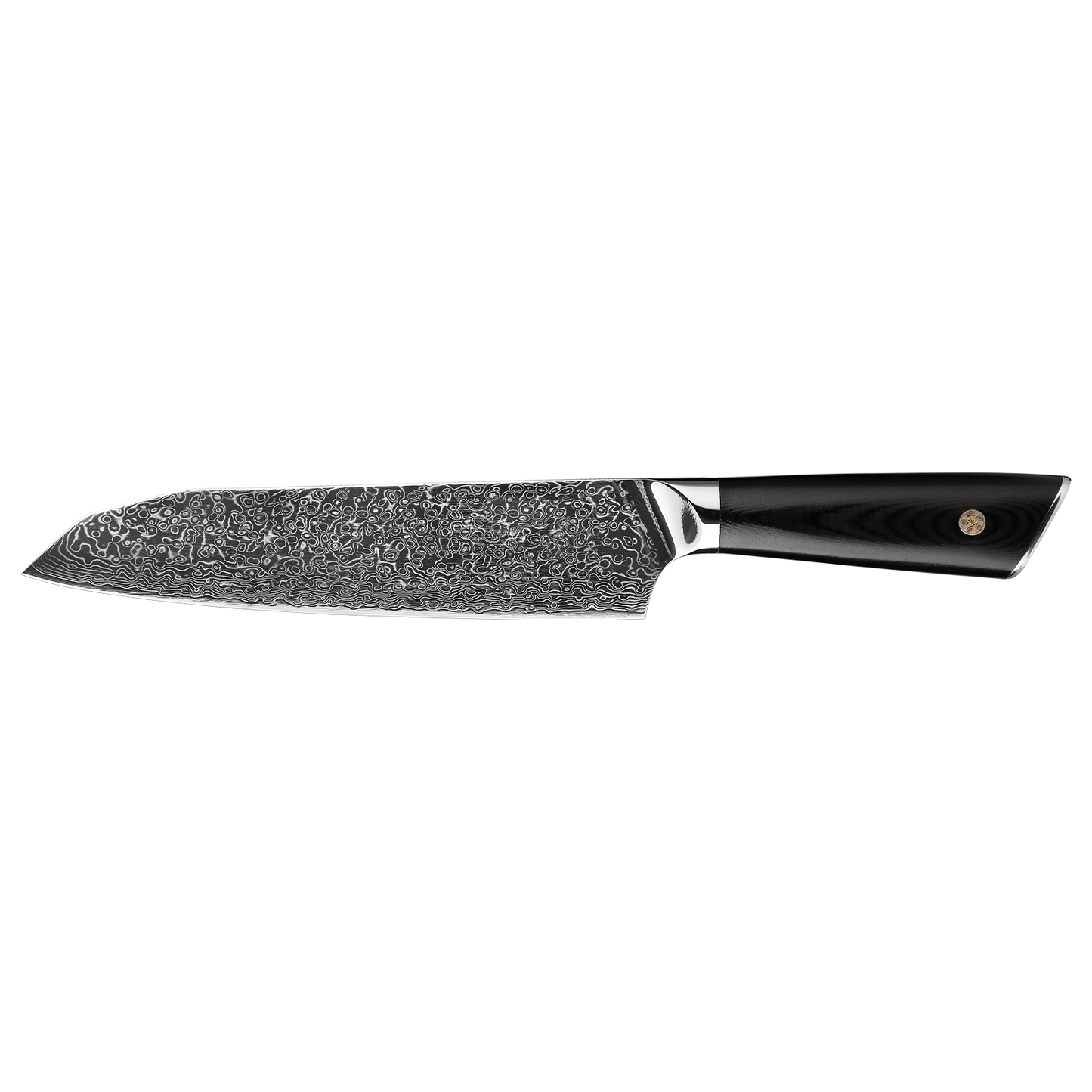 OEM DK-LK Series G10 Handle Damascus AUS-10V Steel 7" Santoku Knife