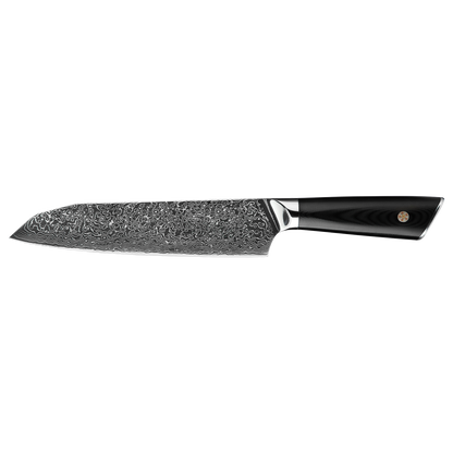 OEM DK-LK Series G10 Handle Damascus AUS-10V Steel 7" Santoku Knife