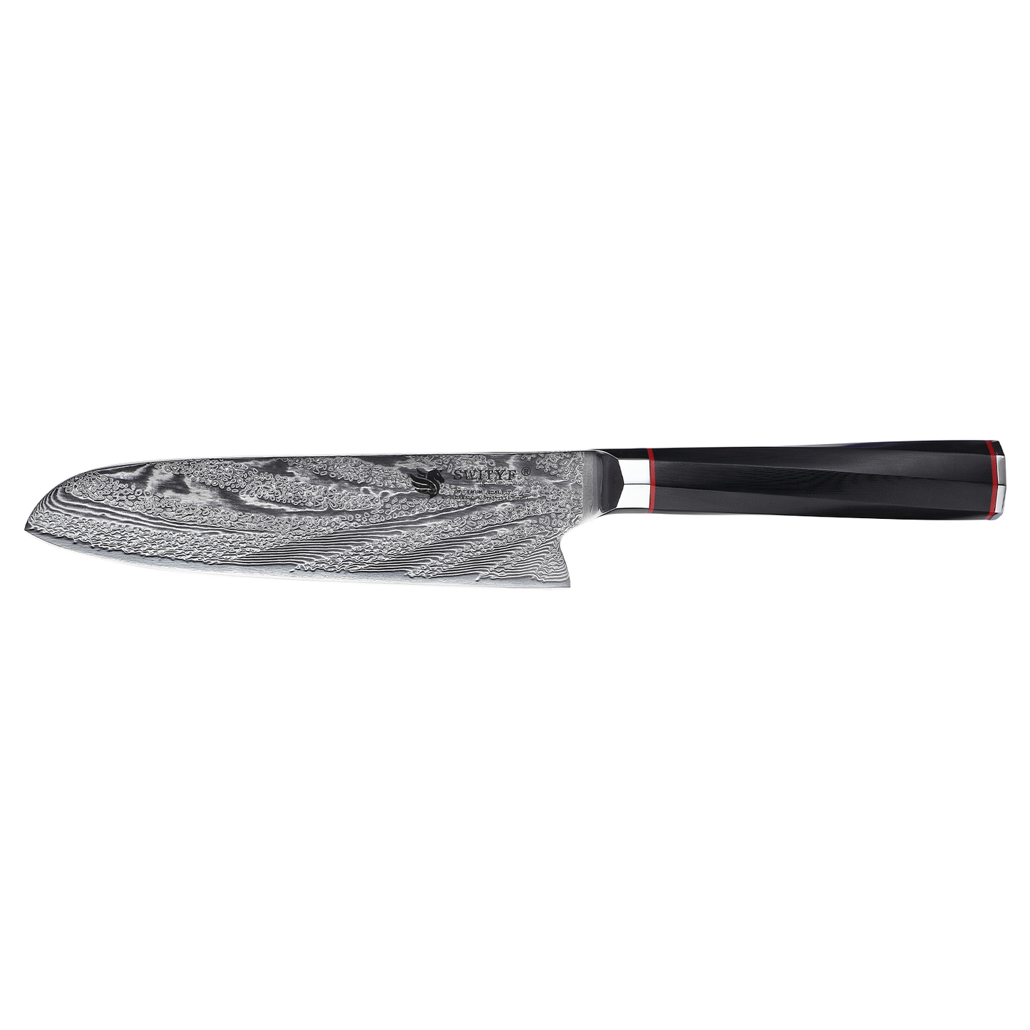 OEM DK-AK Series G10 Handle Damascus AUS-10V Steel 7" Santoku Knife