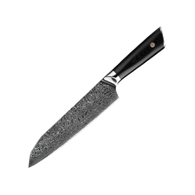 OEM DK-LK Series G10 Handle Damascus AUS-10V Steel 7" Santoku Knife