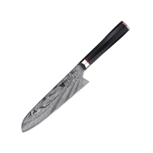 OEM DK-AK Series G10 Handle Damascus AUS-10V Steel 7" Santoku Knife