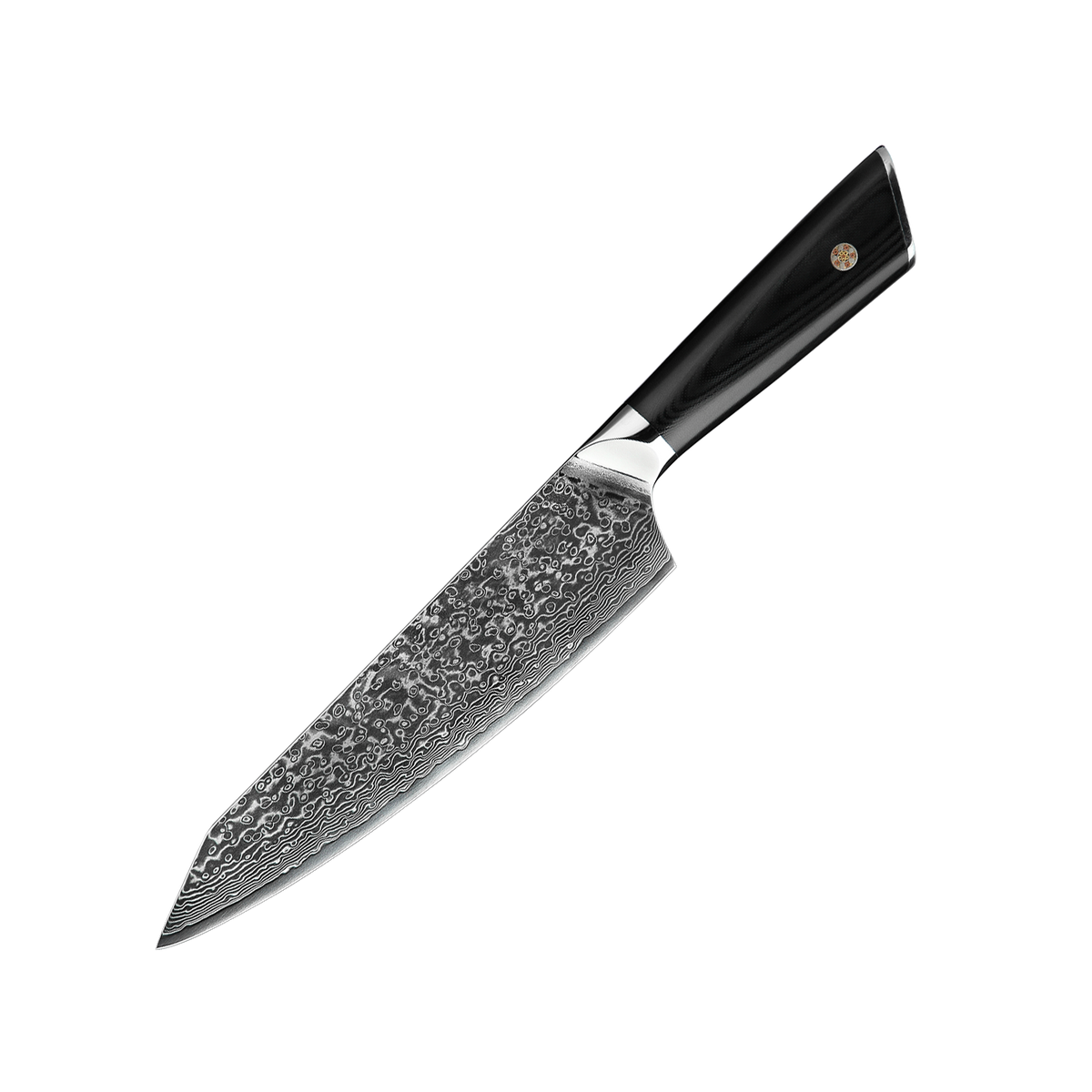OEM DK-LK Series G10 Handle Damascus AUS-10V Steel 8" Chef Knife