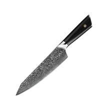 OEM DK-LK Series G10 Handle Damascus AUS-10V Steel 8" Chef Knife