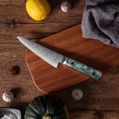 OEM DK-BZ Series Resin Shell Handle Damascus VG10 Steel 6.5" Kirisuke Knife