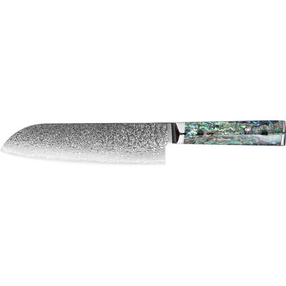 OEM DK-BZ Series Resin Shell Handle Damascus VG10 Steel 7" Sankuto Knife