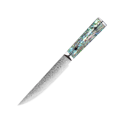 OEM DK-BZ Series Resin Shell Handle Damascus VG10 Steel 5" Utility Knife
