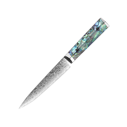 OEM DK-BZ Series Resin Shell Handle Damascus VG10 Steel 5" Utility Knife