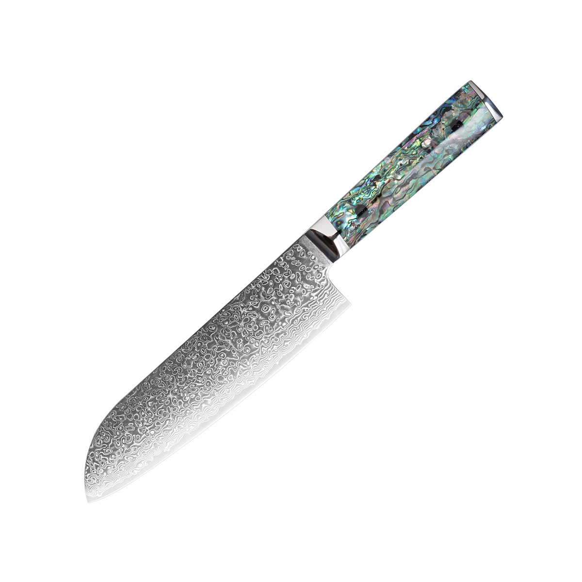 OEM DK-BZ Series Resin Shell Handle Damascus VG10 Steel 7" Sankuto Knife