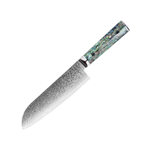 OEM DK-BZ Series Resin Shell Handle Damascus VG10 Steel 7" Sankuto Knife
