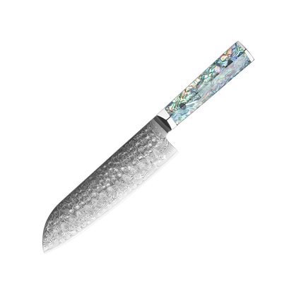 OEM DK-BZ Series Resin Shell Handle Damascus VG10 Steel 7" Sankuto Knife