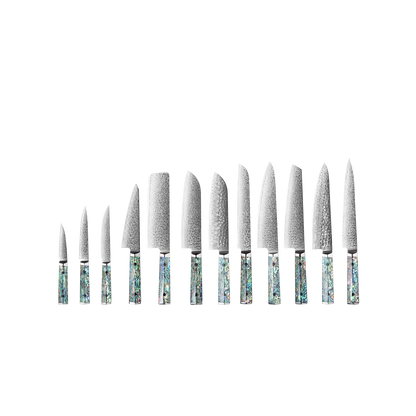 OEM DK-BZ Series Resin Shell Handle Damascus VG10 Steel Knife Set