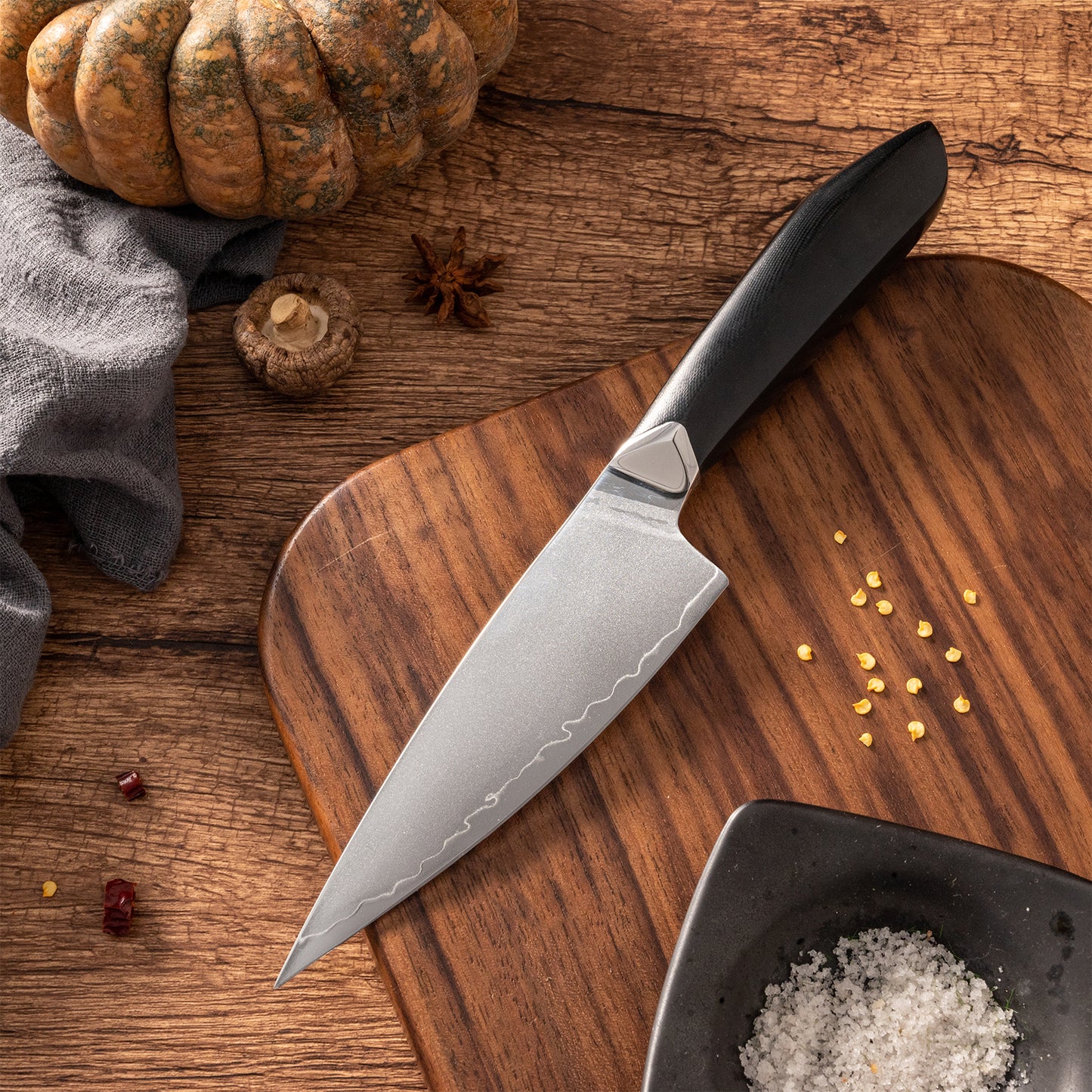 OEM DK-HXH-3L Series G10 Handle Damascus AUS10 Steel 6''Kitchen Knife