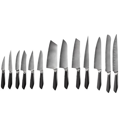 OEM DK-HXH-3L Series G10 Handle Damascus AUS10 Steel Knife Set