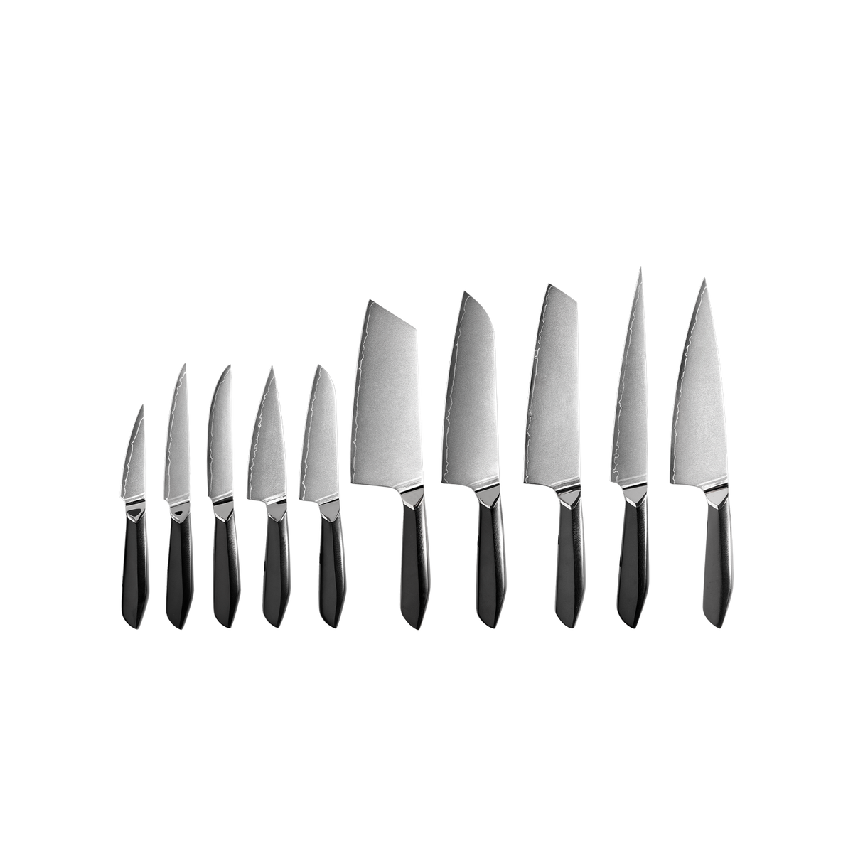 OEM DK-HXH-3L Series G10 Handle Damascus AUS10 Steel Knife Set