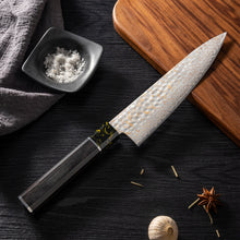 OEM DK-HB Series G10 Handle Damascus AUS-10V Steel Knife Set