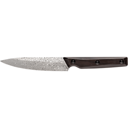 OEM DK-QRDF Series Ebony Wood Handle Coreless Damascus VG10 Steel 5" Utillity Knife